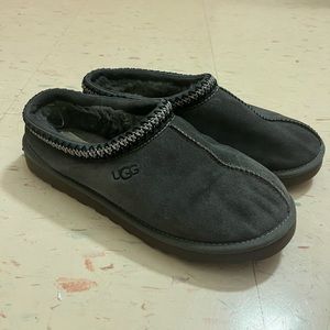 Mens Dark Grey Ugg Tasman Slipper - size 9 Mens/ 10 Women’s